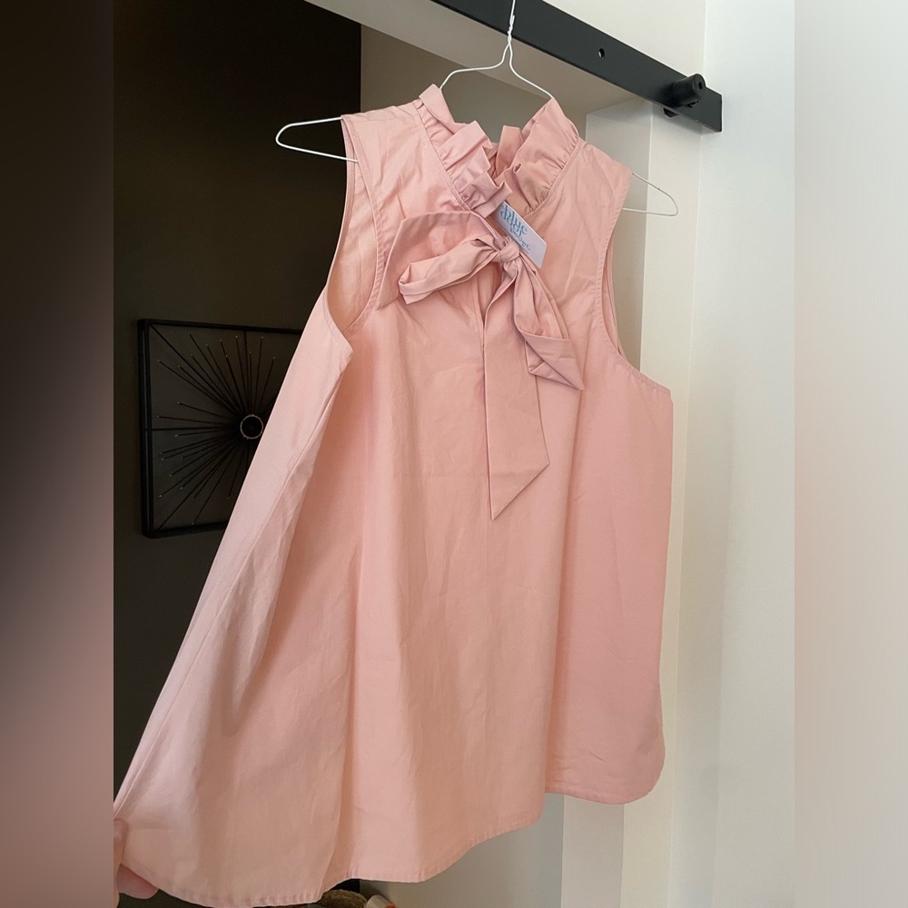 Pink high in front low long in back shirt